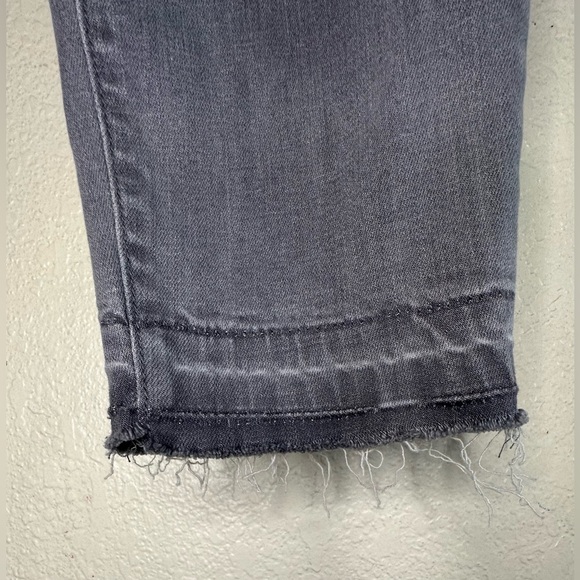 Pistola | Distressed Released Hem Skinny Jeans Gray Stretch woman size 31 - Picture 6 of 7